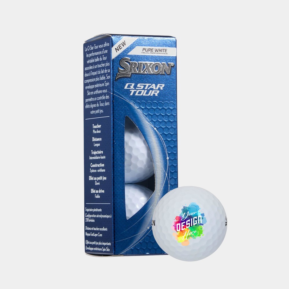 Personalized Srixon 3 Pack Q-STAR TOUR Golf Balls Personalized Srixon 3 Pack Q-STAR TOUR Golf Balls