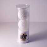 Compressed Towel Golf Pack w/2 Golf Balls (11"x17") Logo Printed