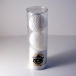 Compressed Velour Golf Towel & Golf Ball in Clear Pack (11"x18") Logo Printed