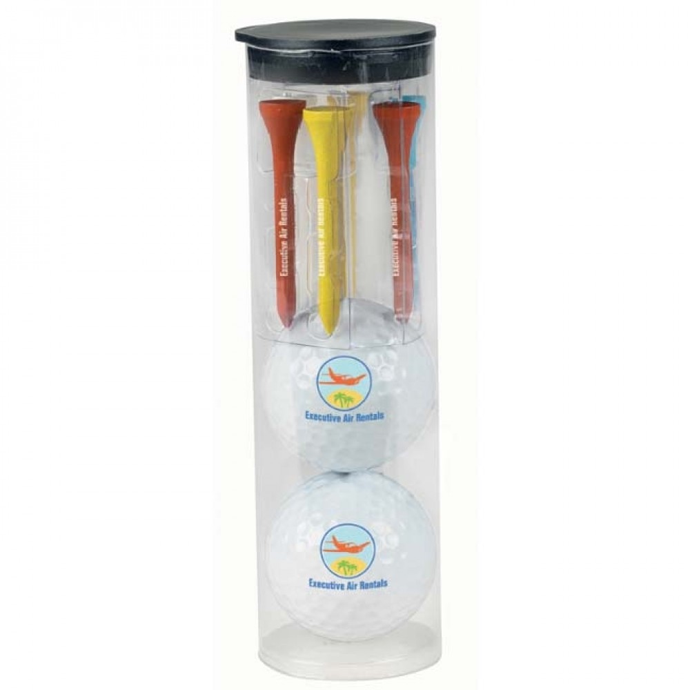 Wilson Par Pack w/2 Balls-N-Tees w/Ultra 500 Golf Ball Custom Imprinted Wilson Par Pack w/2 Balls-N-Tees w/Ultra 500 Golf Ball Custom Imprinted
