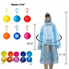 Personalized Ball Shape Disposable Raincoat Pouches