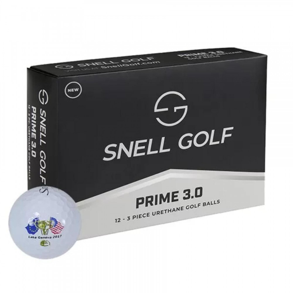 Logo Branded Snell PRIME 3.0 Golf Balls with Custom Imprints Logo Branded Snell PRIME 3.0 Golf Balls with Custom Imprints