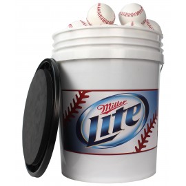 Ball Bucket with padded seat lid with Logo  Ball Bucket with padded seat lid with Logo