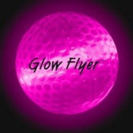 Pink Glow Flyer Golf Ball w/Jumbo Light Stick with Logo  Pink Glow Flyer Golf Ball w/Jumbo Light Stick with Logo