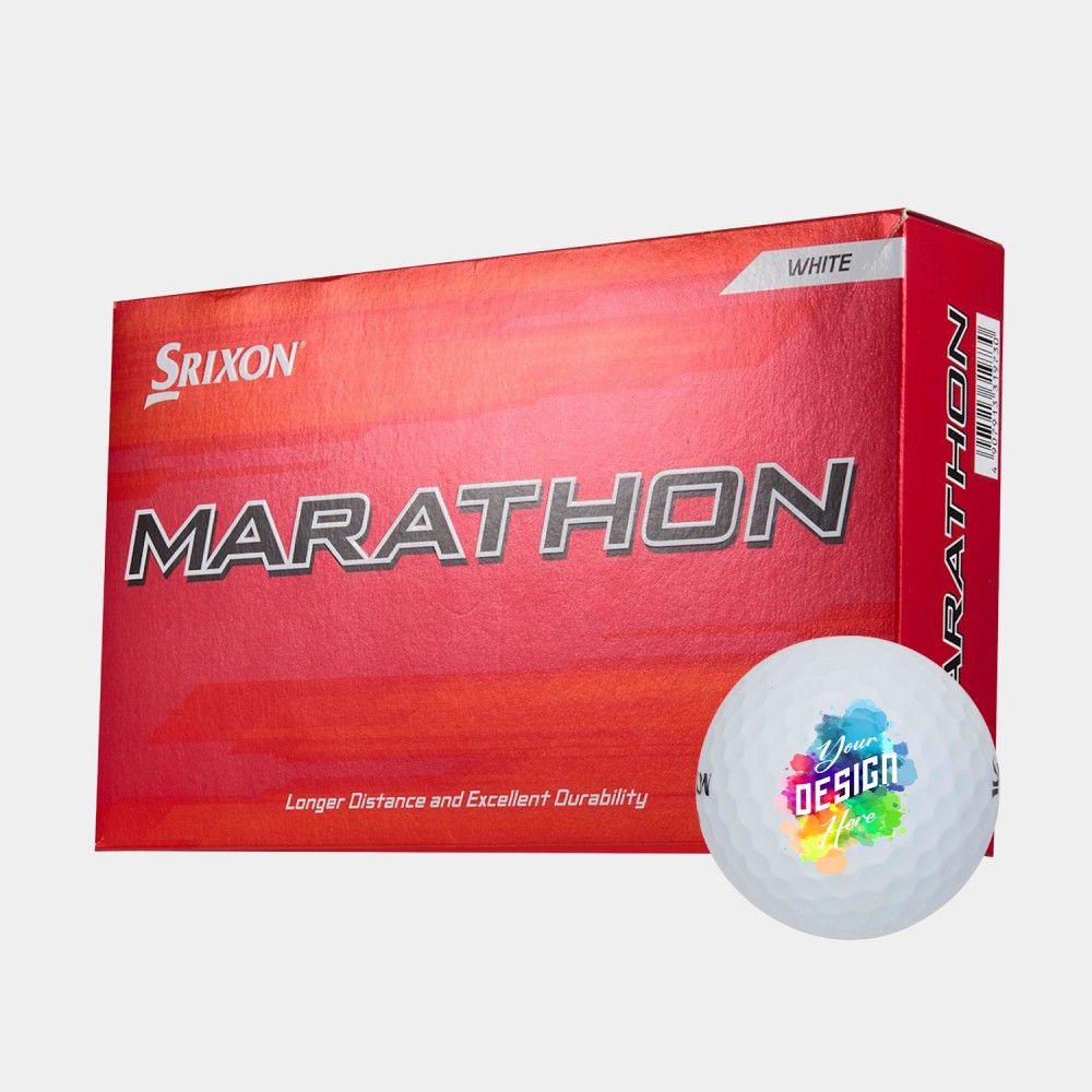 Srixon 12 Pack Marathon Golf Balls with Logo Srixon 12 Pack Marathon Golf Balls with Logo