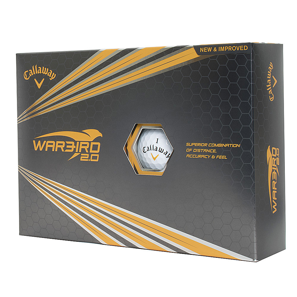 Logo Printed Callaway Warbird 2.0 Golf Ball - Dozen Box Logo Printed Callaway Warbird 2.0 Golf Ball - Dozen Box
