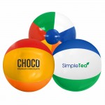 6" Multi-Colored Beach Ball with Logo