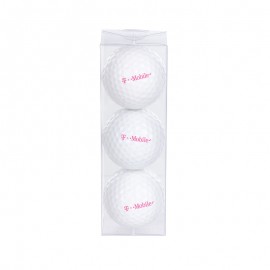 Economy Triple Golf Ball Pack with Logo