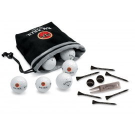 Personalized Callaway Warbird Golf Ball - 6-Ball Pouch w/Tees, Divot Tool