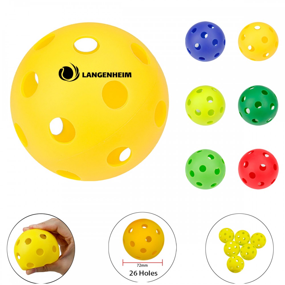 Personalized 26 Holes Soft Pickle Balls