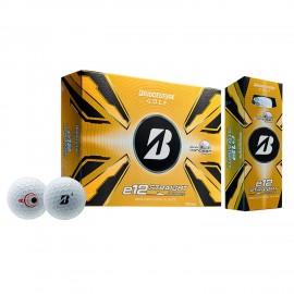 Logo Branded Bridgestone e12 Straight Optimal Flight System Golf Balls