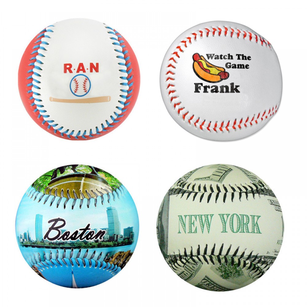 Custom Branded Custom Advertising Synthetic Leather Baseball Custom Branded Custom Advertising Synthetic Leather Baseball