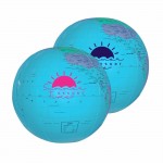 Customized 12" Globe Beach Ball - Blue