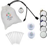 Premium Hat Clip Golf Pouch Pack with Logo