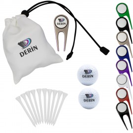 Promotional Microfiber Pouch Pack: Golf Essentials with Custom Logo