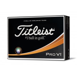 Titleist Pro V1 YELLOW Golf Ball - Dozen Box with Logo