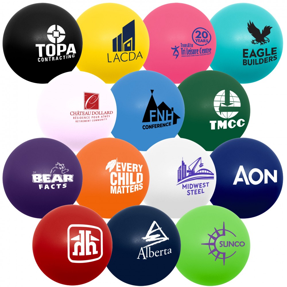 Round Stress Ball with Logo