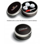 Titleist Tour Soft Golf Ball - 3-Ball Tin (Stock Lid) with Logo