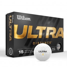 Wilson Ultra Distance Golf Ball - 15 Ball Pack with Logo  Wilson Ultra Distance Golf Ball - 15 Ball Pack with Logo