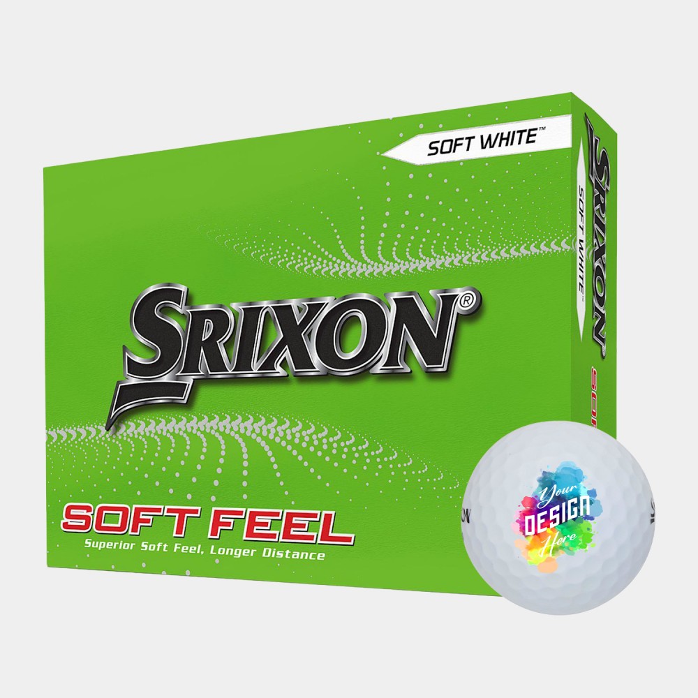 Srixon 12 Pack Soft Feel Golf Balls with Logo