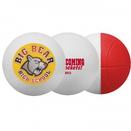 4" 2-Toned Foam Basketball with Logo  4" 2-Toned Foam Basketball with Logo