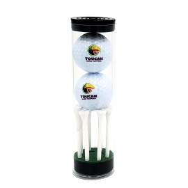 2 Ball Tube with Tees with Logo