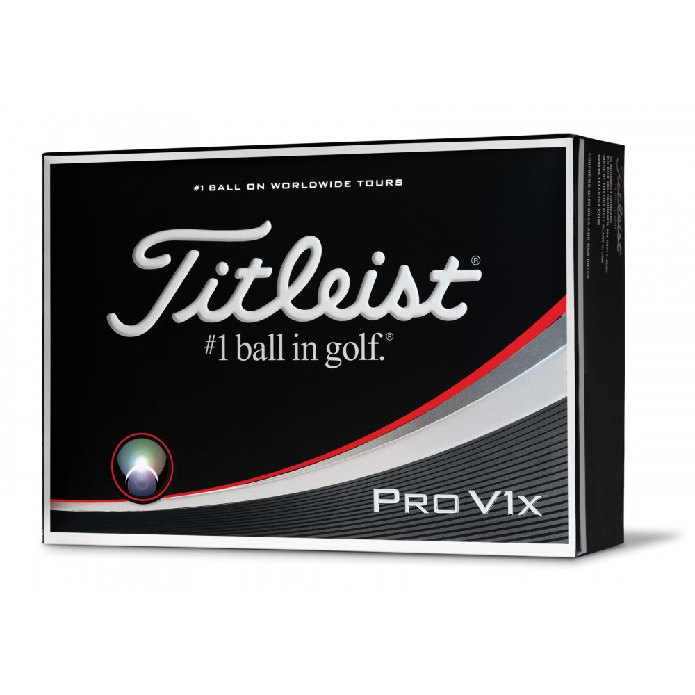 Titleist Pro V1x Golf Ball - Dozen Box with Logo