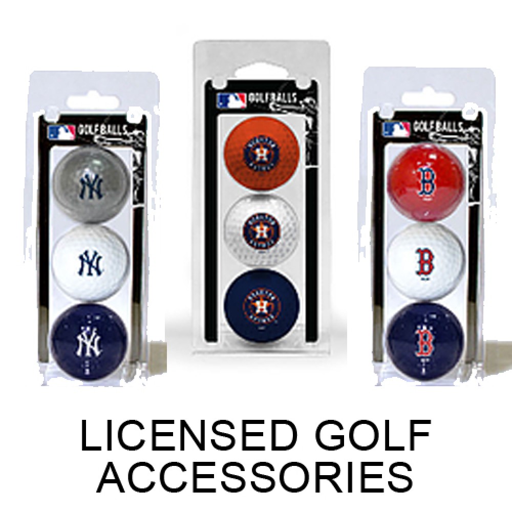 Licensed Golf Balls 3 Pack with Logo