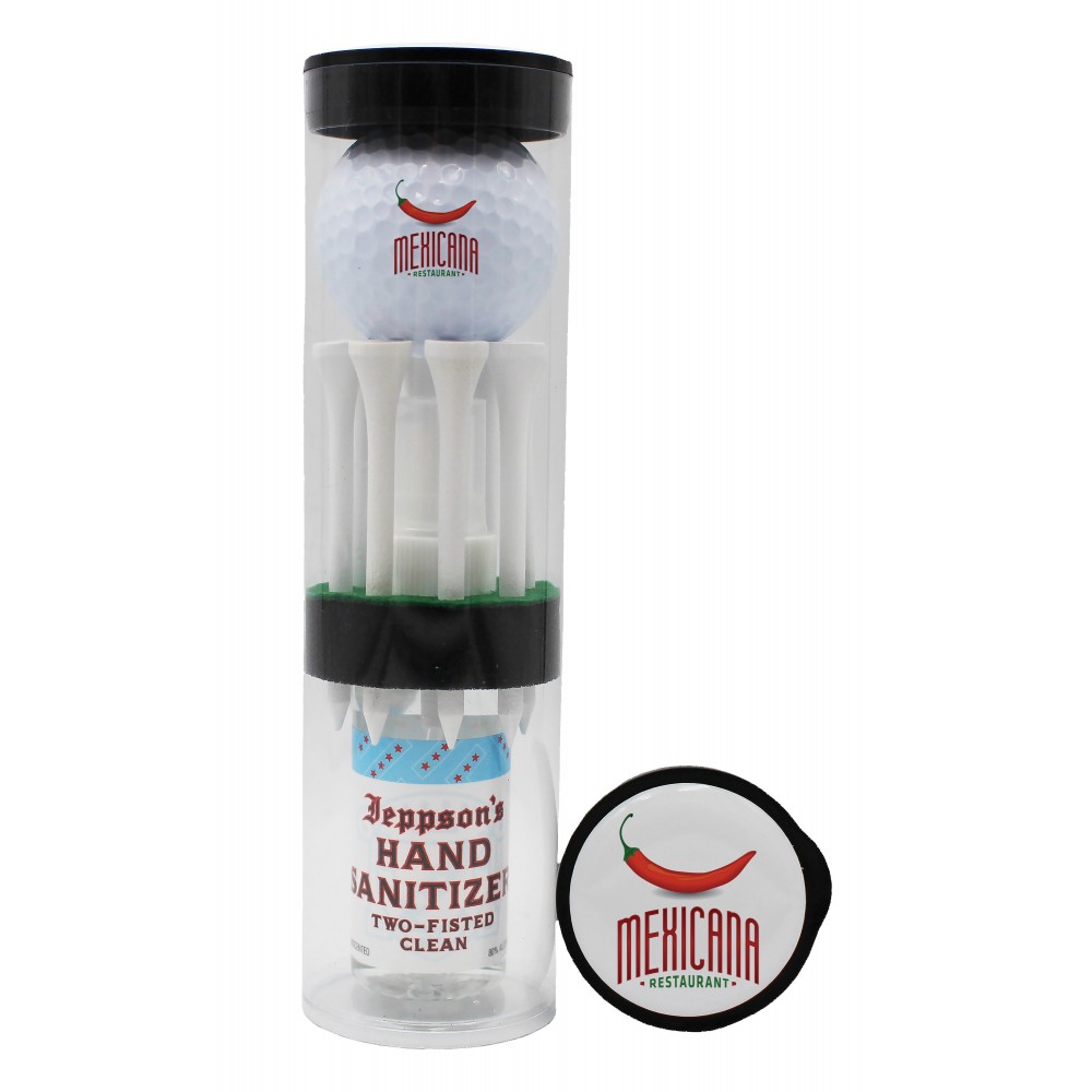 Personalized Callaway 1 Ball Handsanitizer Tube with Tees