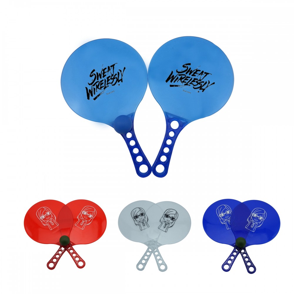 Personalized Plastic Beach Paddle Racket