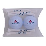 Logo Branded Pillow Pack with Tees & Golf Balls
