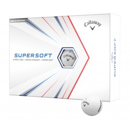 Custom Callaway SuperSoft White Golf Ball - Dozen Box  Custom Callaway SuperSoft White Golf Ball - Dozen Box
