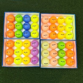 Promotional Custom 2 Layer Color Golf Balls Gift Set 12 Pack