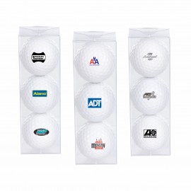 Personalized Economy Triple Golf Ball Pack