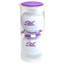 Promotional 2 Ball Direct Print Poker Chip Tube