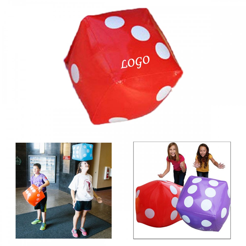 Promotional PVC Inflatable Dice Ball Sports Toy Party Decoration