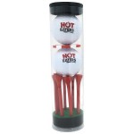 2 Ball Direct Print Poker Chip Tube with Printed Tees Custom Branded