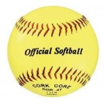Custom Imprinted Official NFHS Approved Optic Yellow Cork Core Softball (11" Diameter)