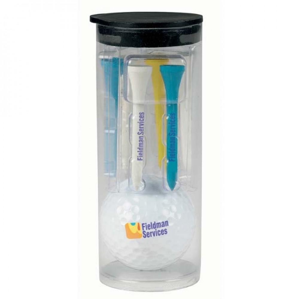 Callaway Par Pack Tube w/Golf Ball-N-Tees w/Warbird 2.0 Golf Ball Logo Printed Callaway Par Pack Tube w/Golf Ball-N-Tees w/Warbird 2.0 Golf Ball Logo Printed