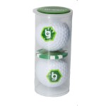 Wilson 2 Ball Domed Poker Chip Tube with Logo