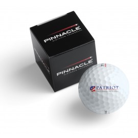 Logo Branded Pinnacle Soft - White Golf Ball - 1-Ball Box (packed in 12-ball outer box)