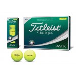 Titleist AVX YELLOW Golf Ball - Dozen Box with Logo