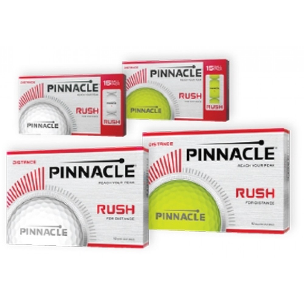 Pinnacle Rush Golf Balls (Dozen) with Logo