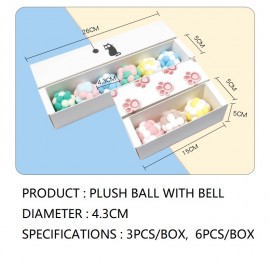 Personalized Cat dog ball Toys Colorful Bouncy Balls built-in metal bell  Personalized Cat dog ball Toys Colorful Bouncy Balls built-in metal bell