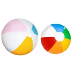 12" Rainbow Inflatable Beach Ball with Logo