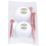Wilson 2 Ball Pillow Pack w/Ultra 500 Golf Balls Custom Branded