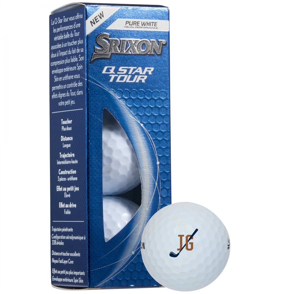 Custom Srixon Q-STAR TOUR Golf Balls - 3 Pack Custom Srixon Q-STAR TOUR Golf Balls - 3 Pack