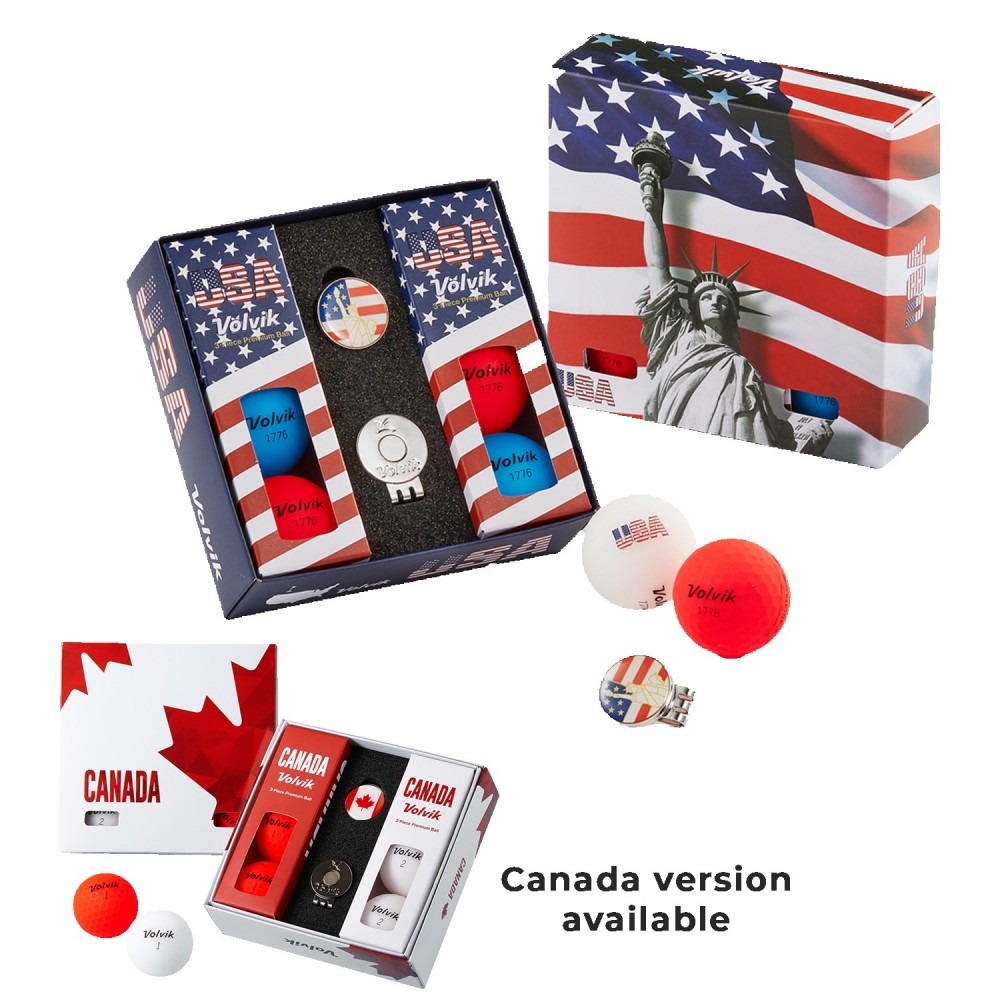 Custom Vivid USA Half Dozen Golf Ball Pack Custom Vivid USA Half Dozen Golf Ball Pack