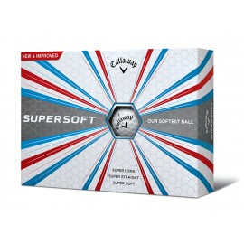 Personalized Callaway SuperSoft Max Golf Ball WHITE - Dozen