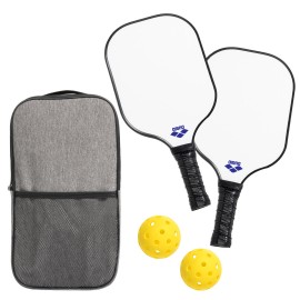 Logo Branded Serve Pro Pickleball Set - White